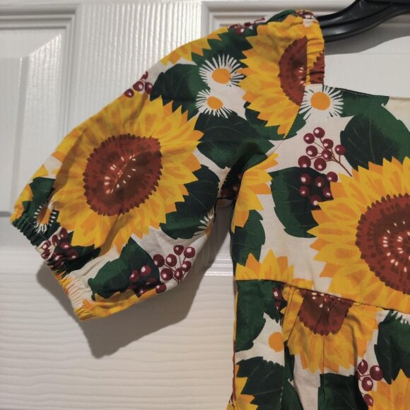 Gymboree Girls Toddler Sunflower Fit And Flare Dress Size 5T - Picture 5 of 5